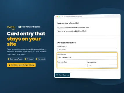 Payments with Eway for Paid Memberships Pro screenshot 3